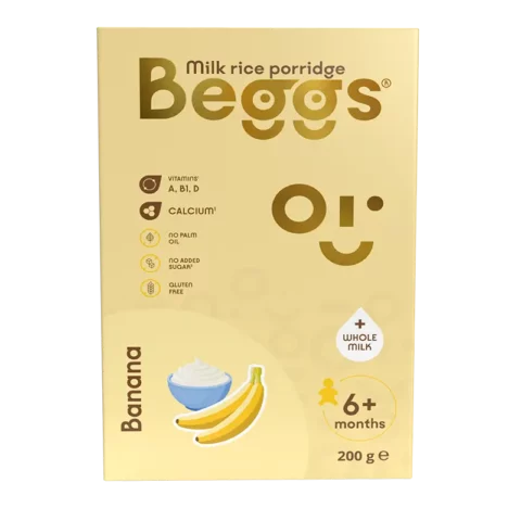 Beggs Mléčná rýžová kaše banánová